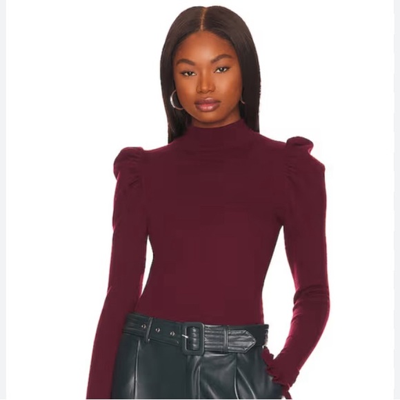 Open back sweater color: wine - Picture 2 of 3